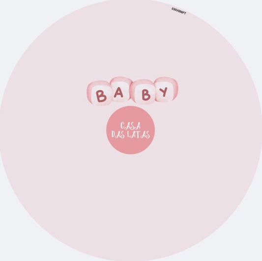 Lata Revelação Menina 12,7 x 6,6 cm - Chá Revelação