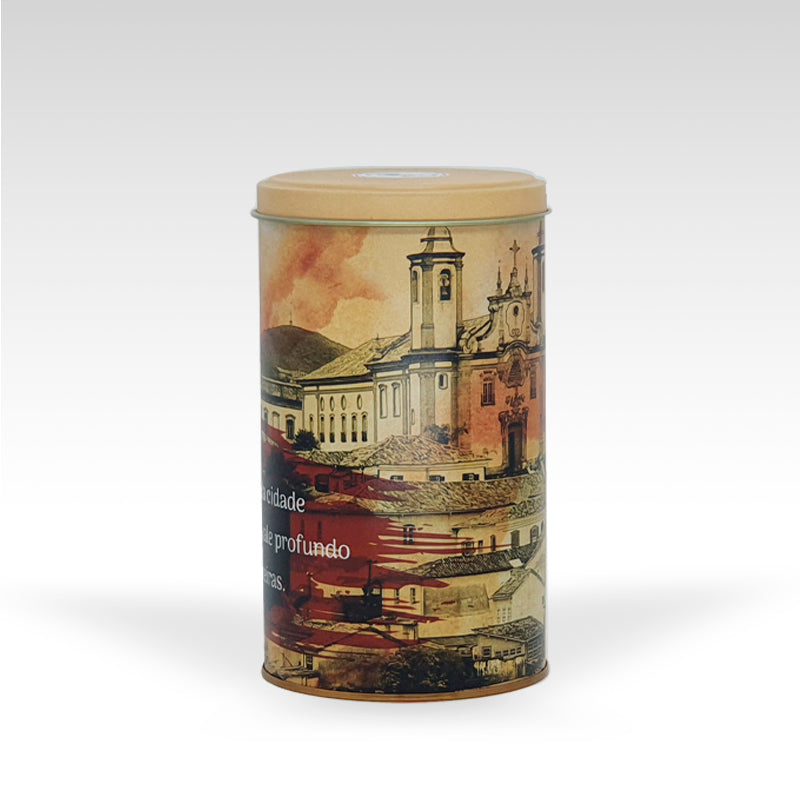 Lata Ouro preto Bege 9,9 x 17,6 cm - Ouro preto