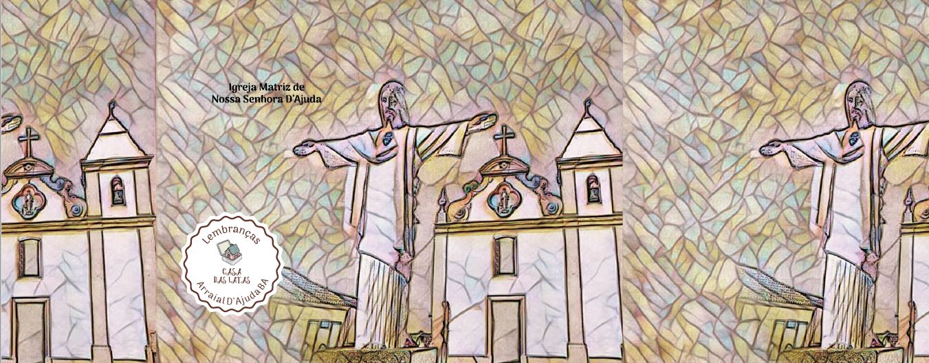 Lata Arraial Igreja Matriz 9,9x12,2 cm - Arraial D'ajuda