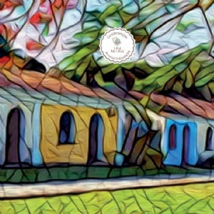 Lata Casa Colorida 16,5x6,6 cm - Arraial D'ajuda