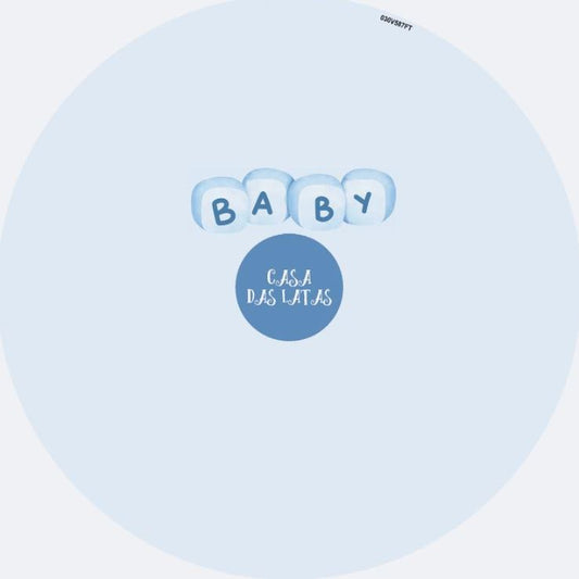 Lata Revelação Menino 9,9 x 7,7 cm - Chá Revelação