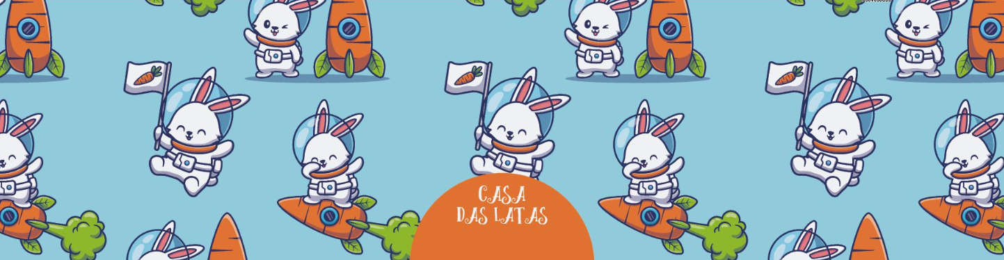 Lata Pascoa Astronauta 9,9x7,7cm