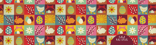 Lata Páscoa Quadrinhos Retangular 8,5x11,5x6 cm