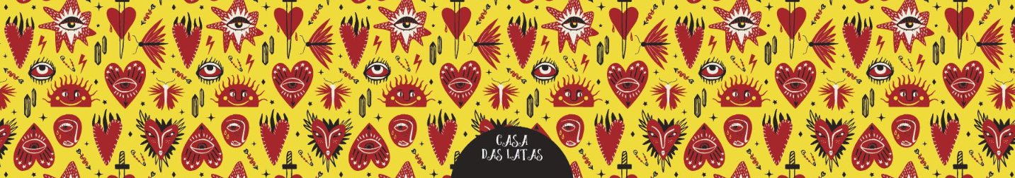 Lata Namorados Coração Punk 12,7x6,6 cm