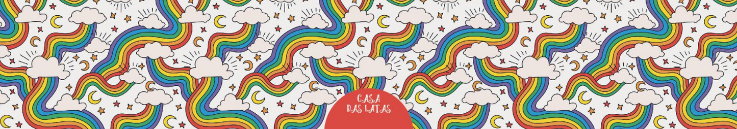 Lata Namorados Arco Iris 12,7x6,6cm