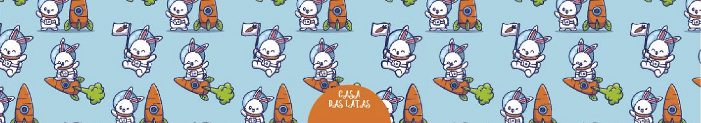 Lata Páscoa Astronauta 12,7x6,6 cm