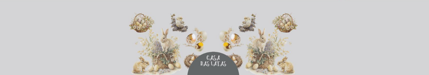 Lata Pascoa RAbbit 12,7x6,6 cm