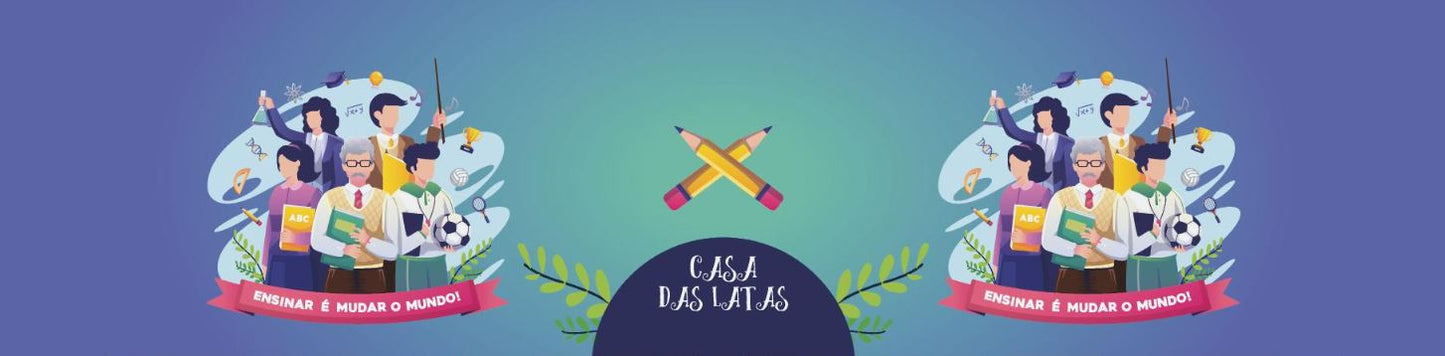 Casa das Latas Ensinar 9,9x7,7cm