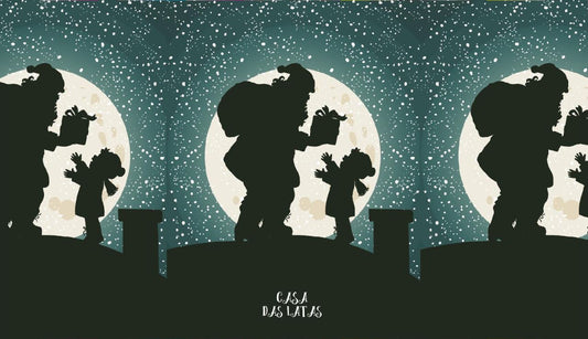 Casa das Latas Papai Noel Sombra 9,9x17,6cm
