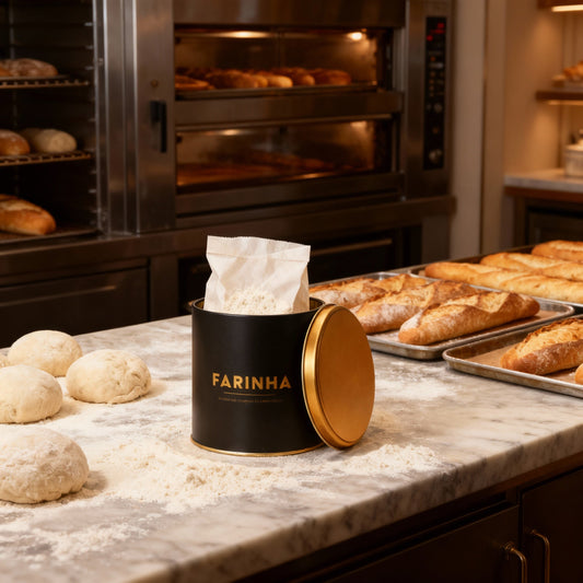 Lata Farinha Dourada - 12,7 x 13,0 cm