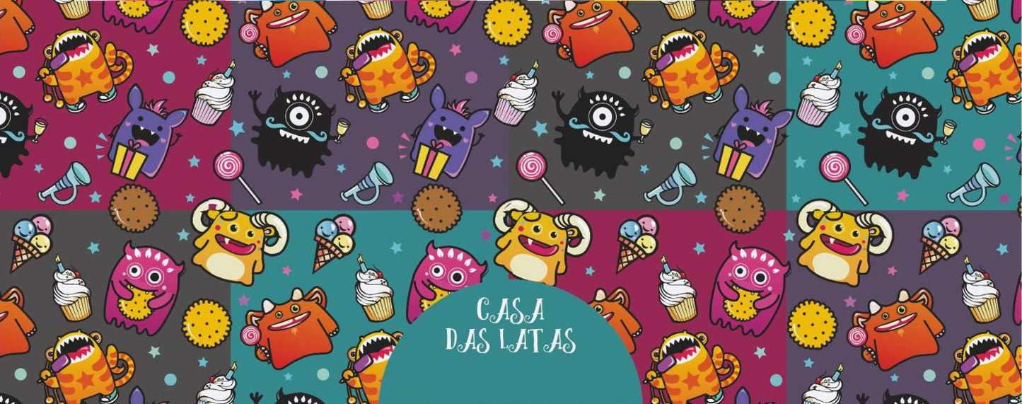 Casa das Latas Monstrinhos 9,9x12,2cm