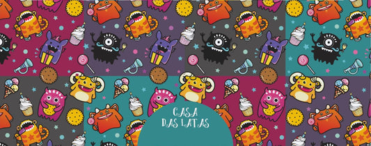 Casa das Latas Monstrinhos 9,9x12,2cm