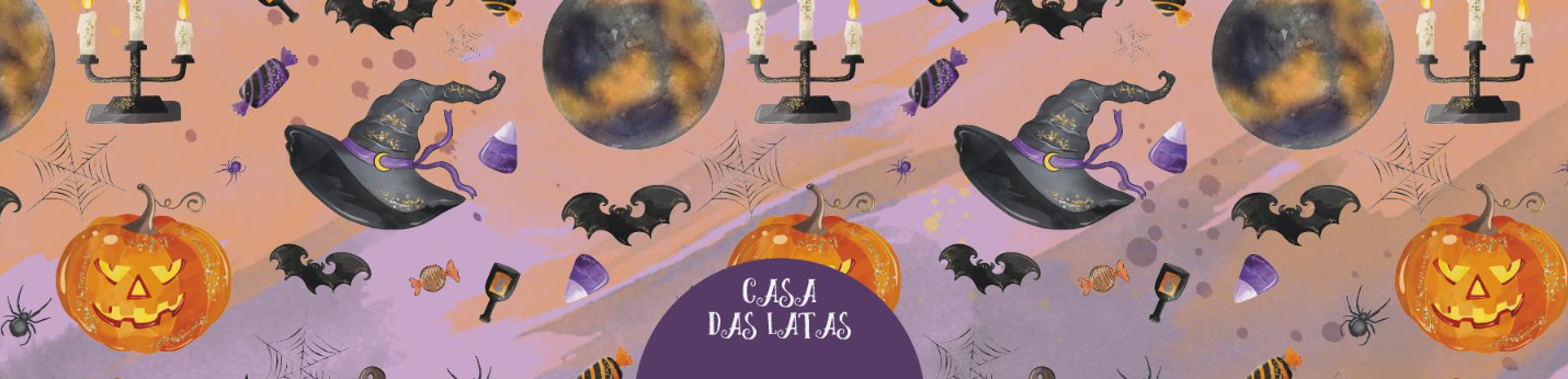 Casa da Latas Padrão Halloween 99x77 - Halloween