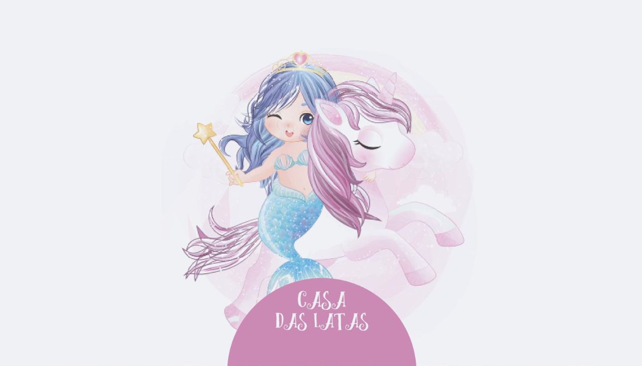 Casa das Latas Sereia 9,9x17,6cm