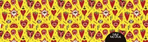 Lata Namorados Coração Punk Retangular 8,5x11,5x6,0 cm - Dia dos Namorados