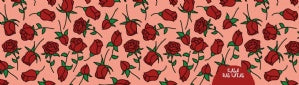 Lata Namorados Rosas Retangular 8,5x11,5x6,0 cm - Dia dos Namorados