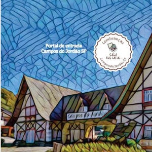 Lata Campos do Jordão Portal Entrada 9,9x12,2 cm - Campos do Jordão