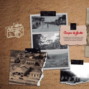 Lata Campos do Jordão Antiga 9,9x17,6 cm - Campos do Jordão Novas