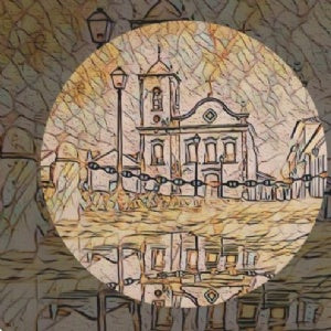 Lata Paraty Igreja Bege 16,5x6,6 cm - Paraty