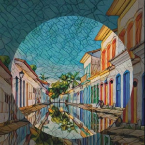 Lata Paraty Ruas 16,5x6,6 cm - Paraty