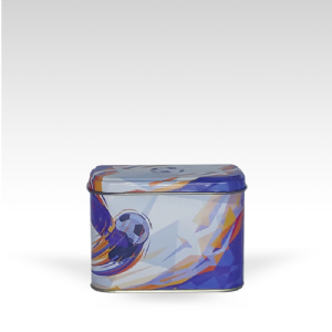 Lata Rosa Poá Pequena Retangular - 8,5x11,5x6,0 cm