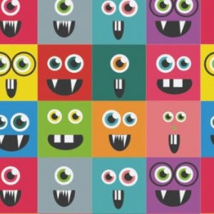 Lata Monstrinhos Carinha 9,9x12,2 - Dia das Crianças