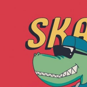 Lata Skate Dino 9,9x17,6 - Dia das Crianças