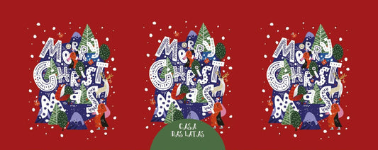 Casa das Latas Arvore Vermelho 9,9x12,2cm