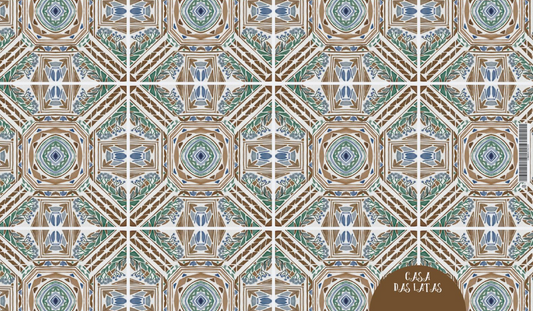 Lata Azulejo 5 Retangular 8,5x17,5x6 cm