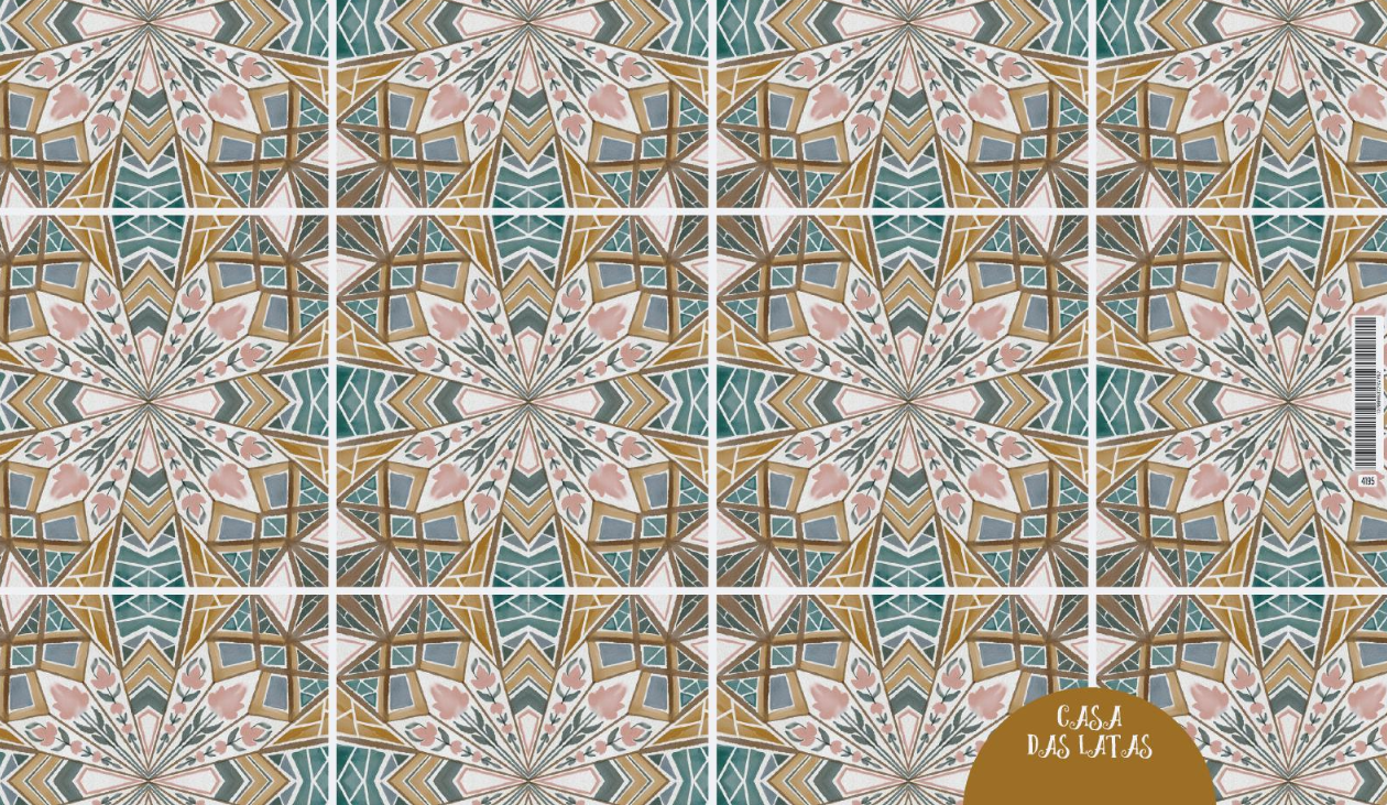 Lata Azulejo 6 Retangular 8,5x17,5x6 cm