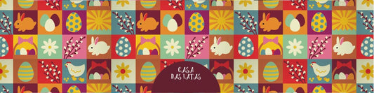 Casa da Lata Coelho Quadra 99x77 - Páscoa