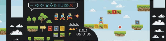 Casa das Latas Atari 99x77 - Dias das crianças