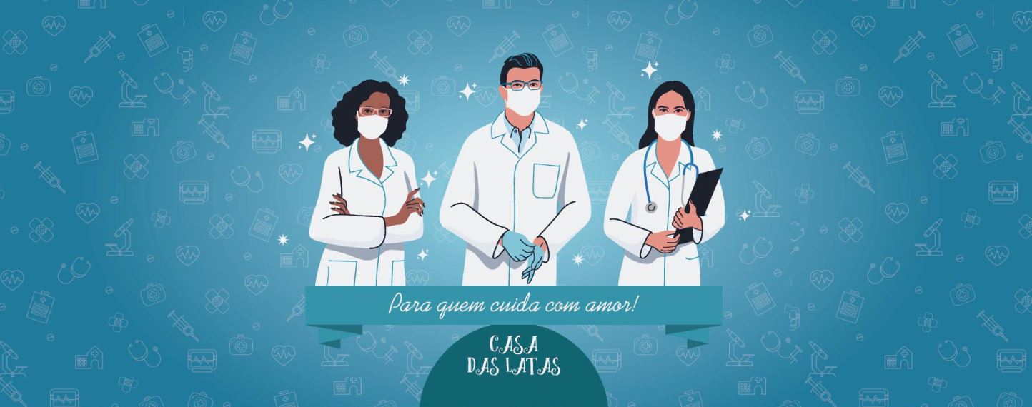 Casa das Latas Médicos Cuida 99x122
