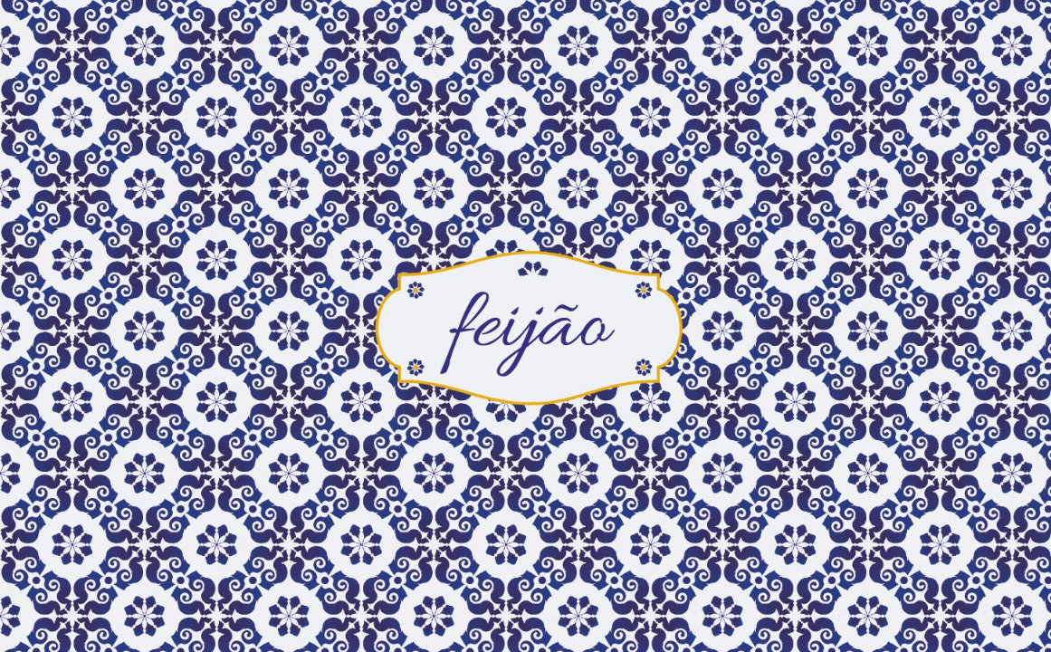 Lata Feijão Azulejo 9,9x19 cm
