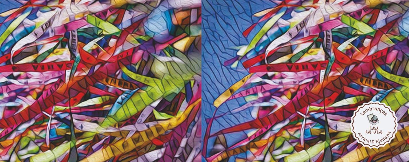 Casa das Latas Arraial Dajuda Fita Colorida 99x122