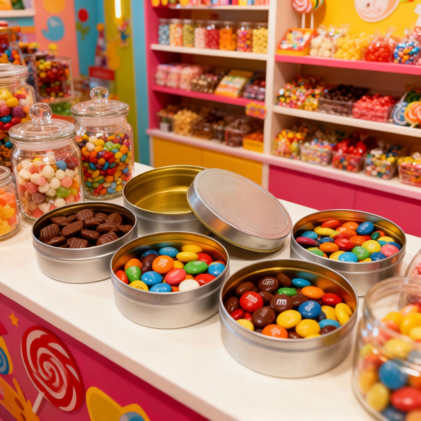 Lata para Balas e Confeitos – 7,0 cm x 2,5 cm