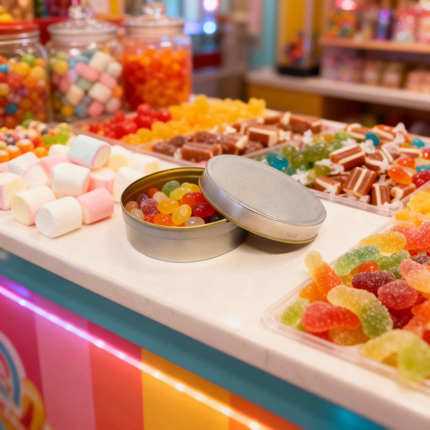 Lata para Balas e Confeitos – 7,0 cm x 2,5 cm