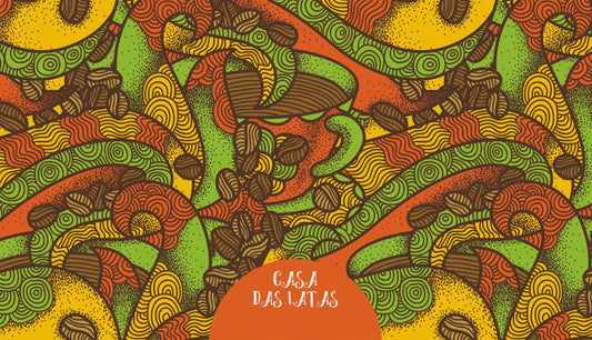 Casa das Latas Geometrica Amarela 9,9x17,6cm