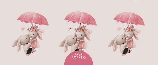 Lata Pascoa Guarda Chuva 9,9x12,2 cm