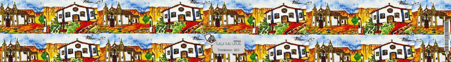 Casa das Latas Tiradentes Igrejinha 16,5x6,6cm