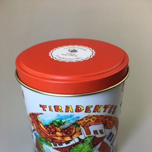 Lata Tiradentes Laranja  9,9 x 12,2 cm - Tiradentes