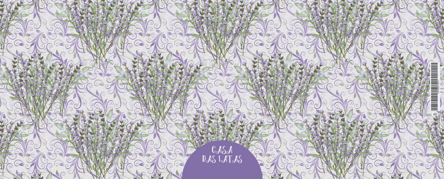 Lata Casa das Latas Lavanda 06 9,9x12,2 cm