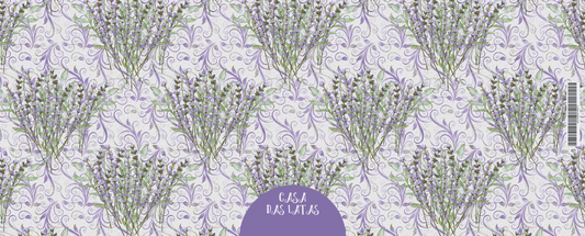 Lata Casa das Latas Lavanda 06 9,9x12,2 cm