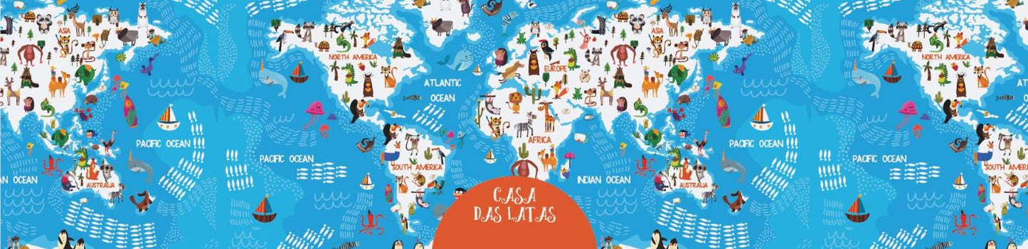 Casa das Latas Mapa 9,9x7,7cm - Dia das Crianças