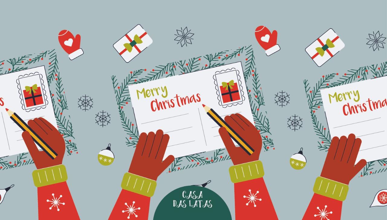 Casa das Latas Merry Christmas 9,9x17,6cm