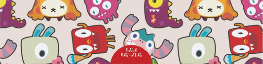 Casa das Latas Monstrinhos Baby 9,9x7,7cm - Dia das crianças