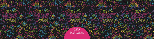 Lata Namorados Neon 9,9x7,7 cm