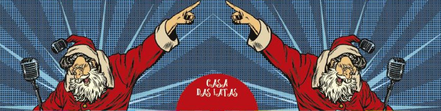 Casa das Latas Papai Noel Cantor 9,9x7,7cm