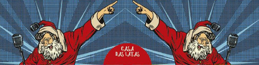 Casa das Latas Papai Noel Cantor 9,9x7,7cm