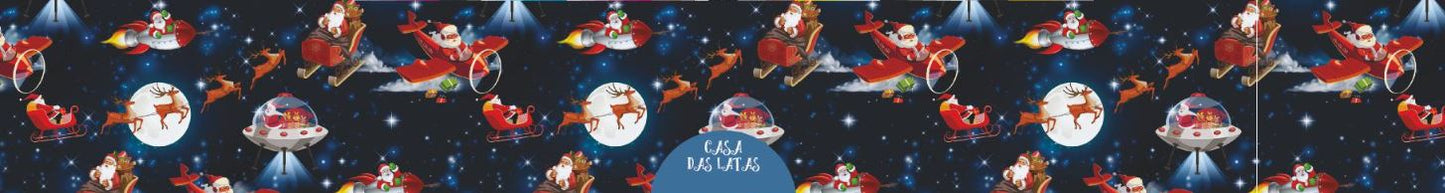 Casa das Latas Noel Voador 16,5x6,6cm